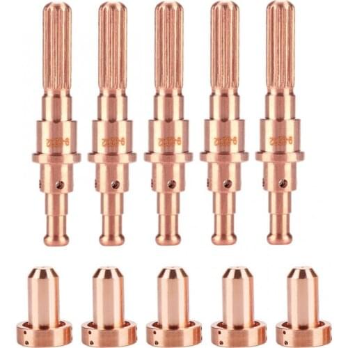 5pcs 9-8215 Electrode + 5 pcs 9-8207 Nozzle Tips for Thermal Dynamics SL60/100 Plasma Torch 0.6-0.8Mpa 30~100A