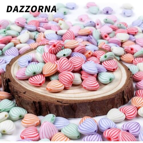50/100/200Pcs Mixed Heart Acrylic Beads For Jewelry Marking Loose Spacer Beads Bracelet Necklace Accesories