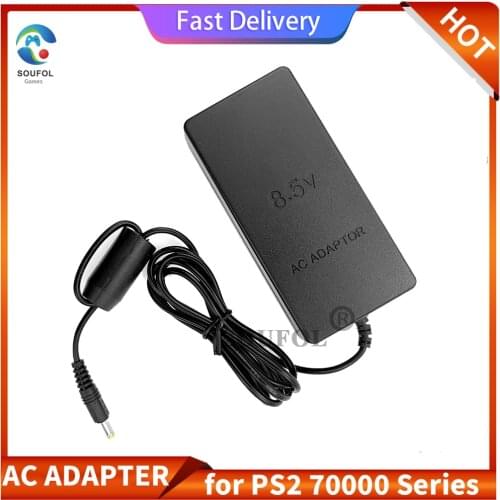 EU Plug AC Power Adapter for Sony Playstation 2 PS2 70000 Console Series 8.5V 5.6A Output Adaptor Dropshipping
