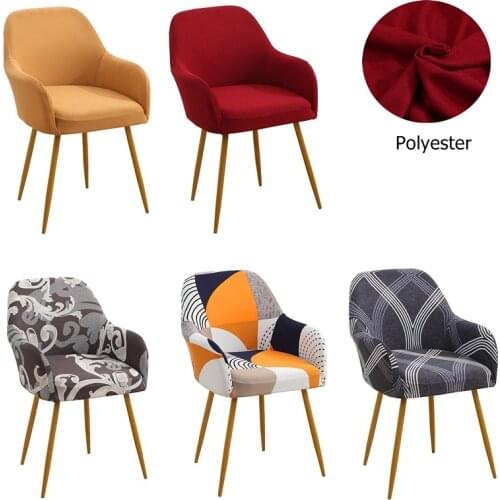 Bar High Arm Chair Cover Stretch Solid Spandex Dining Chair Covers House De Chaise Slipcover Seat Covers Make Up Chairs Covers