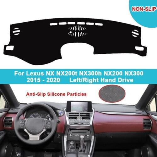 Car Dashboard Cover Dash Mat Carpet Cape For Lexus NX NX200t NX300h NX200 NX300 2015 - 2020 2021 LHD RHD Sunshade Flannel Suede