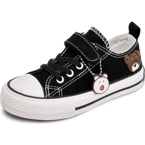 Spring & Summer Children Canvas Shoes Fashion Kids Sneakers Breathable Cartoons Girls & Boys Casual Shoes Size 24-37