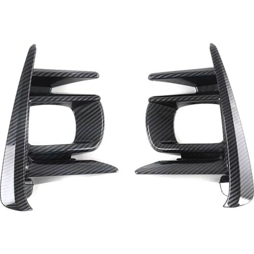 For 2020 2021 Toyota Sienna Car Front Fog Light Frame Foglight Lamp Ring Cover Trim Protector Sticker Exterior ABS Car Accessory