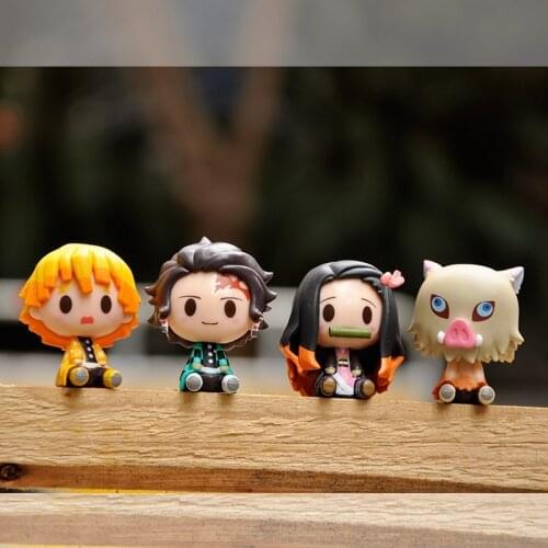 Japanese Anime Demon Slayer Kamado Tanjirou Kamado Nezuko PVC Action Figure Desktop Decoration Collectible Model Toys Doll