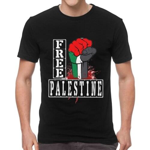 Male Freedom Palestine T-Shirt Novelty Proud Palestinian Tshirt Short Sleeve Unique T Shirt Homme Cotton Tee Tops Clothing