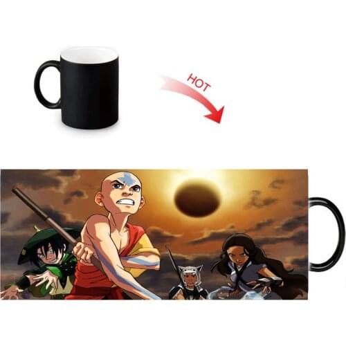 Creative Magic Color Changing Mug Hot Drink Reveal Mugs The Last Airbender Print Milk 12oz Coffee Tea Cup