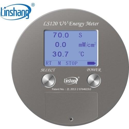 Linshang Ultraviolet Integrator for 365nm UVA High Pressure Mercury Lamp with Power Energy Temperature LS120 UV Energy Meter