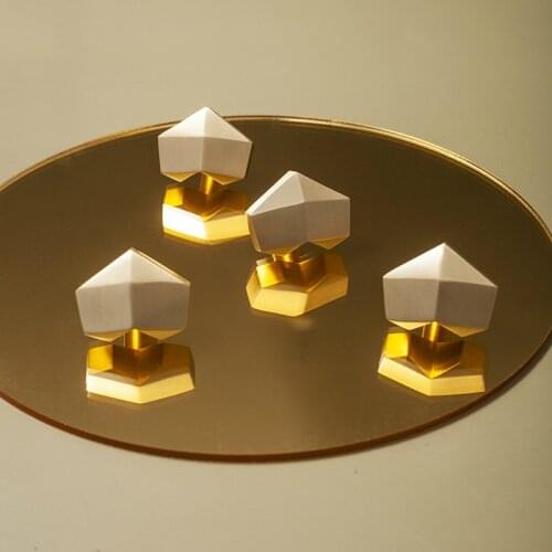 LKL Heart Pure Brass Nordic Light Luxury Wardrobe Cabinet Door Drawer Furniture Single Hole Small Handle/knobs for Dresser