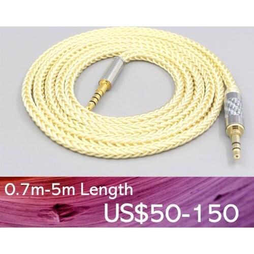 LN007647 8 Core Gold Plate + Palladium Silver OCC Cable For Fostex T60RP TR-80 TR-90 HIFIMAN Edition S Deva HE-R10 Headphone