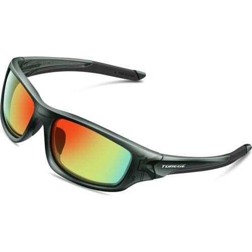 TOREGE Mens Fashion Polarized Sunglasses For Driving Glasses TR90 Unbreakable Frame Eyewear Goggles Unisex 100% UV400 Glasses