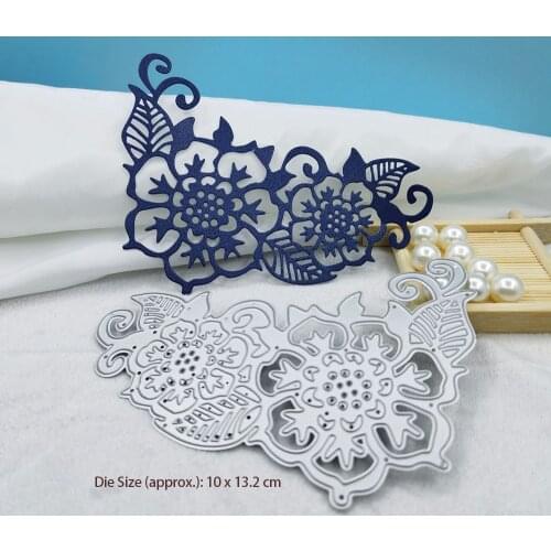 Flower Border Metal Cutting Dies For Scrapbooking New 2021 Cutting Templates For Cards Slimline Dies Hollow Cutter Photo Album