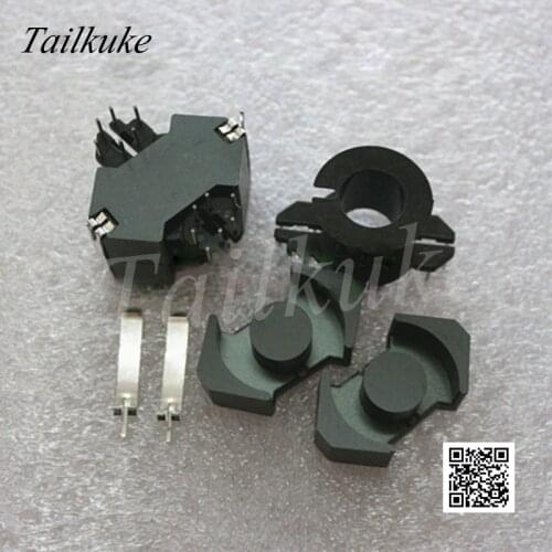 RM12 Magnetic Core Supporting Vertical Skeleton 6+6 Steel Clip RM12 Ferrite Transformer Magnetic Core PC40 Material