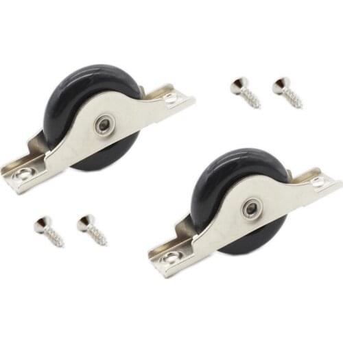 2 PCS Nylon Single Axle Sliding Door Roller Window Pulley Wheel,Home Hardware Single Pulley for Cabinet Window Wardrobe Cupboard