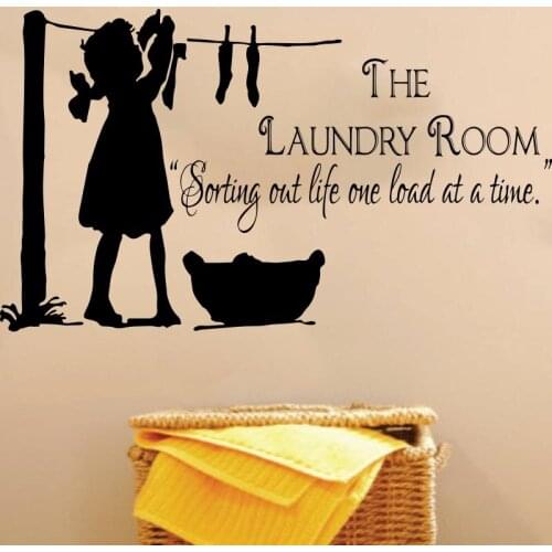 Laundry Room sorting out life one load at a time Wall Sticke Washroom Laundry Room Quote Wall Decal Vinyl Home Decor