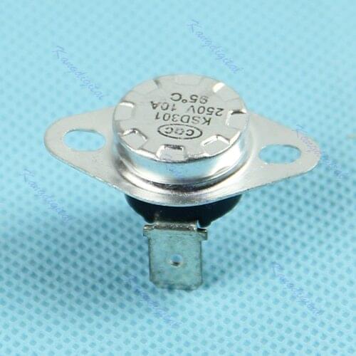 1/5/10pcs KSD301 NC Thermostat, Temperature Switch, Bimetal Disc, 40-185 degree