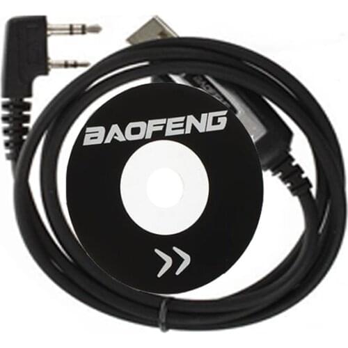 BAOFENG Usb Programming Cable & Cd for Baofeng/Pofung Uv-5R Uv-82 Gt-3 888S Ten4 F9+ Radio Walkie Talkie Part
