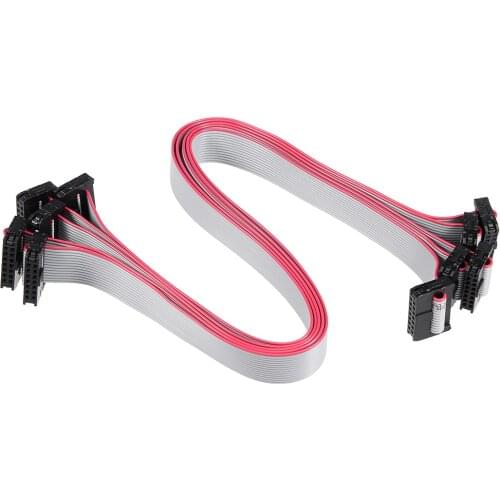 Uxcell 5pcs IDC 14 Pins Connector Flat Ribbon Cable Female Connector Length 30cm 2mm Pitch