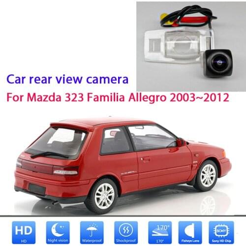 Rear Camera For Mazda 323 Familia Allegro 2003~2012 CCD Night Vision Reverse license plate Camera Waterproof high quality RCA