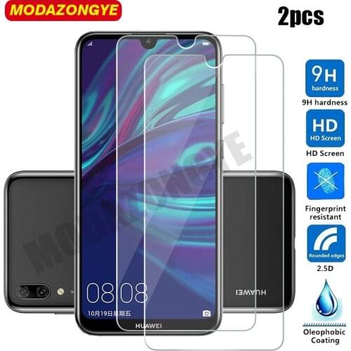 2pcs Tempered Glass Huawei Y7 Pro 2019 Screen Protector Huawei Y7 Pro 2019 DUB-LX2 Y 7 Pro Y7Pro 2019 Glass Protective Film 6.26