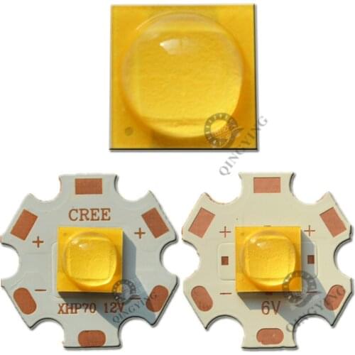 1-10PCS ETI 7070 6V 4Chips 15W LED Emitter Diode can replace Cree MKR MCE XHP50 XHP70 Cool White LED light with 20mm Copper PCB