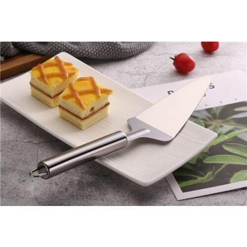 1PC 410 Stainless Steel Fried Shovel Spatula Steak Pizza Grasping Cutters Spade Pastry BBQ Tools Kitchen Utensils PB 008