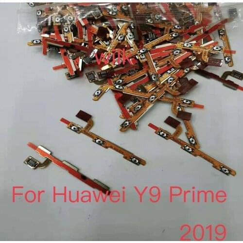 10PCS new For Huawei Y9 Prime 2019 Volume Button Flex Cable Side Key Switch ON OFF Control Button Repair Parts