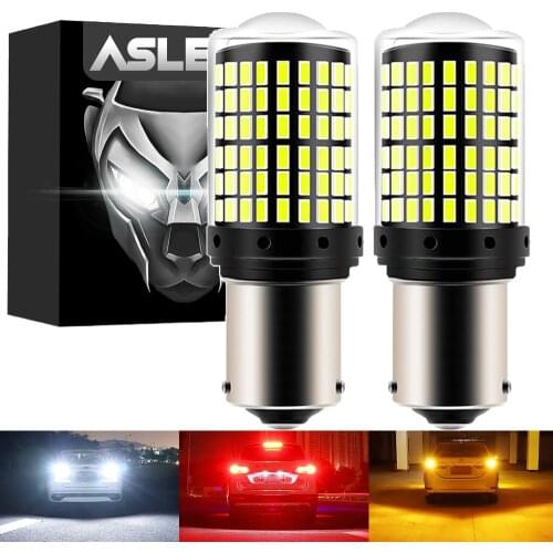 2X BA15S 1156 BAU15S PY21W T20 7443 W21/5W P21/5W BAY15D 1157 3157 P27/7W LED Reverse Brake Lights LED Signal Lamp Car Lights