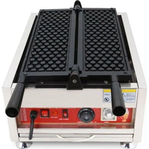 220V/110V CE New Honeycomb Waffle Digital Machine Commercial Electric non-stick Honey Comb Waffle Maker Cooking Equipment Baker