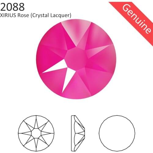 24 Pcs) Original Crystals from Swarovski 2088 XIRIUS Lacquer Effects flat back rhinestone no hotfix strass for nail art jewelry