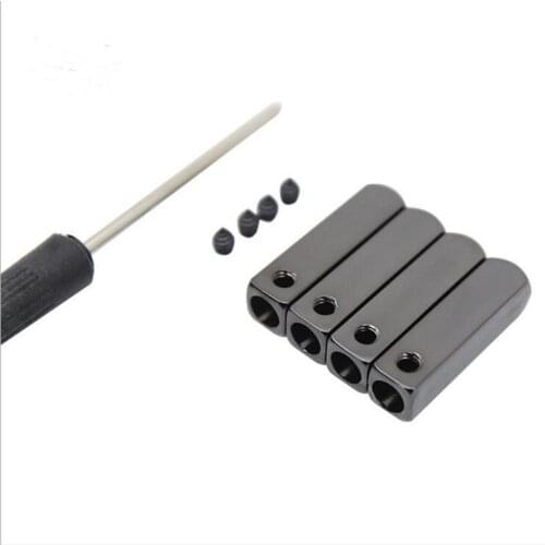 4pcs/1Set) DIY Luxury Screw On Metal Aglet Replacement Shoelaces Metal Tips Mirror Gold Silver Gunmetal Head For Sneakers