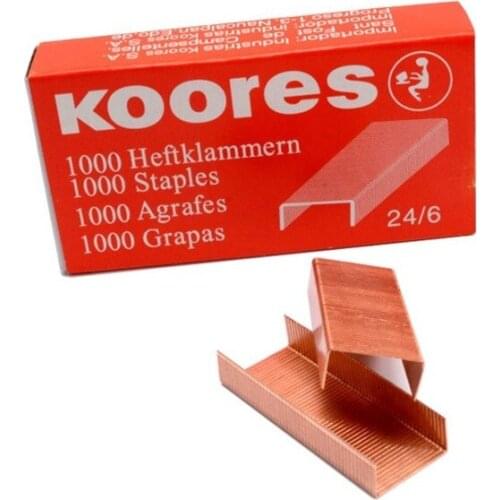 4 Pcs/lots Rose Gold Staple 12 Type Stitching Needle Office Supplies Red Copper Stationery for School Office Supplies D50