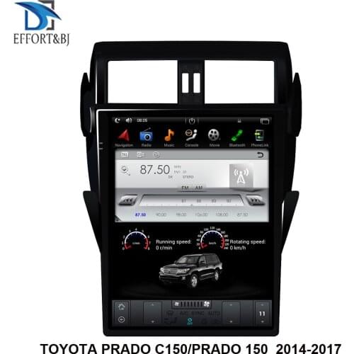 17 INCH Tesla style Android 9.0 GPS Navigation For TOYOTA Prado/Land Cruiser 150/LC150 2014-2017 Car radio multimedia player