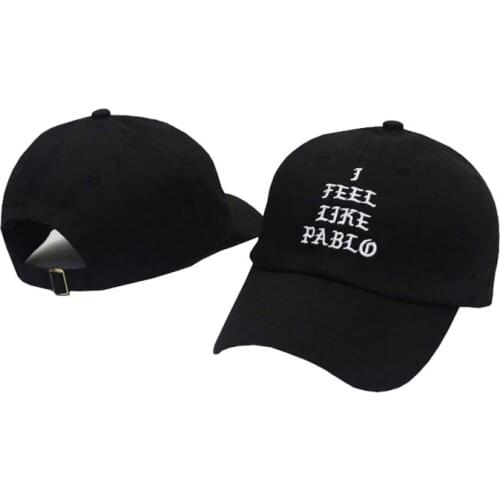 I feel like pablo dad hat Kanye West Brand 100% Cotton embroidery Baseball Cap Snapback Unisex outdoor Fashion leisure caps