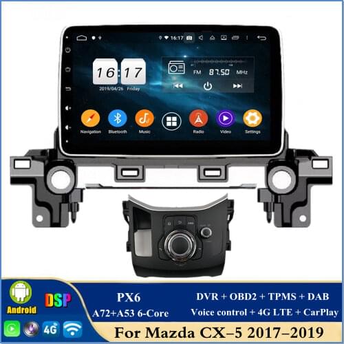 4gb+64gb PX6 6-Core Android 10 Car dvd Player for Mazda CX-5 CX 5 2017 2018 2019 DSP Radio GPS Bluetooth 5.0 WIFI Easy Connect