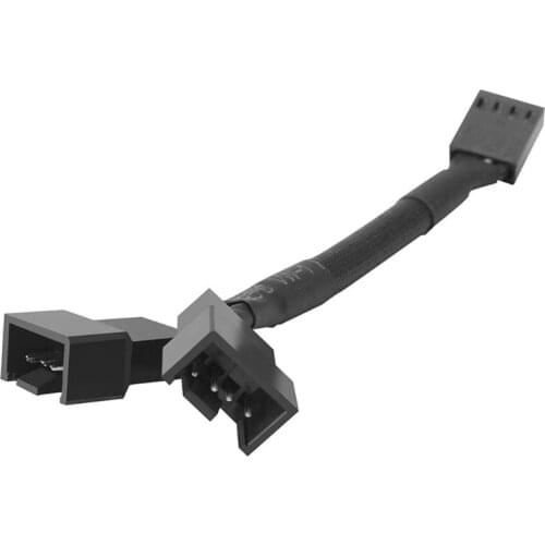 CB-Y4P 4Pin PWM Y Splitter Fan Cable 1x4pin to 2x4pin Expansion Cable Adapter PC Computer Accessories
