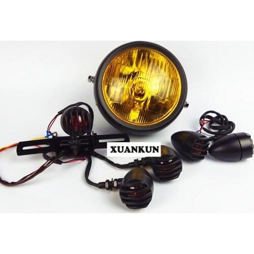 CG125 Motorcycle Retro Headlamp Retro Tail Lamp GN125 Retro Turning Lamp Motorcycle