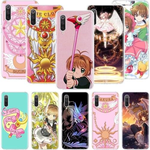 Card Captor Sakura Anime Phone Case For Xiaomi Mi Note 10 11 9 8 10T 9T CC9 A1 A2 A3 5X 6X Pocophone F1 X3 F2 Pro Lite Coque Cov