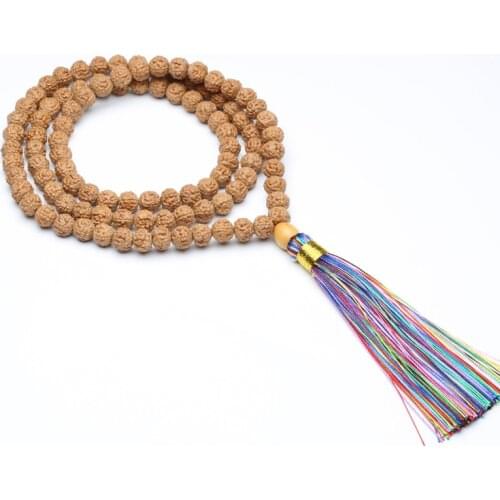 Spiritual gifts made in Kathmandu, Nepal 108 beads Buddhist prayer beads beads necklaces Seeds
