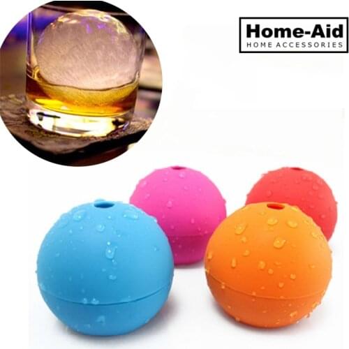 Ice Cream Maker Ice Ball Mold Whiskey Cocktail Silicone Sphere Round Ball Ice Cube Tray Maker Mold for Party Bar Kitchen Tools