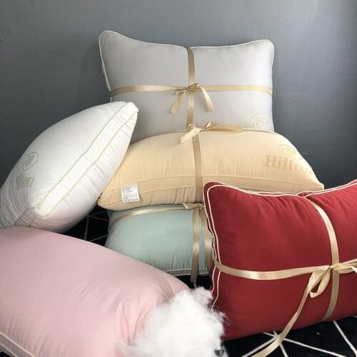 Hilton plush pillow core wash silk hot diamond neck protection pillow hannman gift pillow core