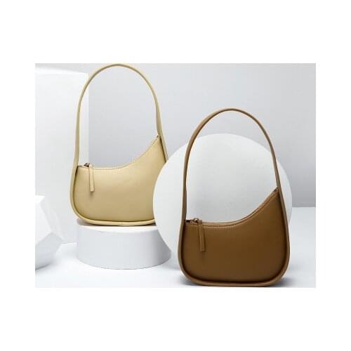 Half moon Fashion Leather Baguette Bag Luxury Women Bag Cross Body Lady Shoulder Bag 2020