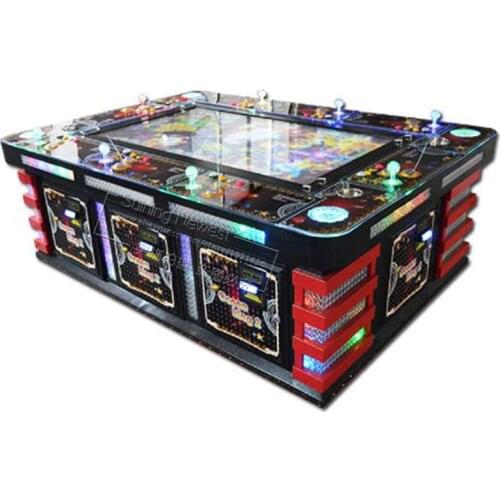 Game Hall Amusement Room 8 Players Casino Tickets Redemption Machine Fish Hunter Arcade Fish Games Table Fishing Game Machine
