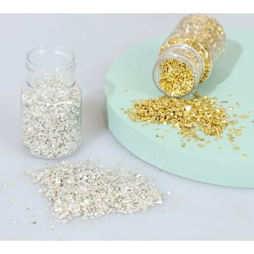 Metal Crushed Stone Effect Filler DIY Handmade Table Decoration Coaster Filling Decorative Crystal For Epoxy Resin Mold