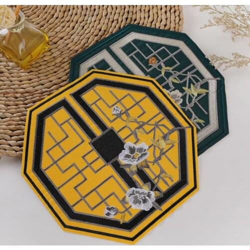 Fashion DIY Patches Chiese Style Embroidery Patches For Household Cloth Art Iron on Sofa Throw Pillow Curtain Accessories