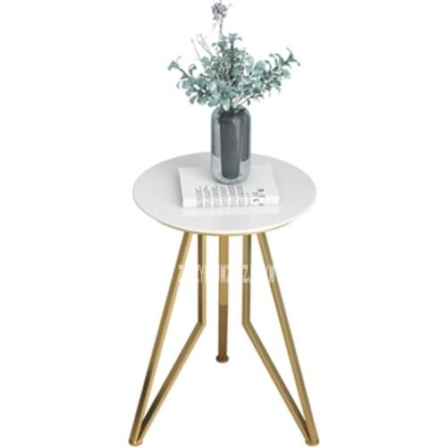 JM001 Marble Side Table Nordic Small Round Table Sofa Corner Coffee Table easy assembly Living Room Creative Coffee Table