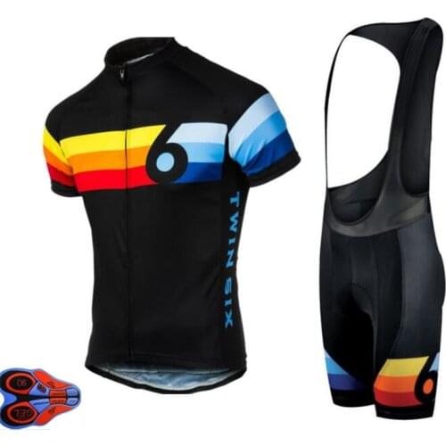 New 9D Gel pad Pro Team Twin Six Race Cycling Jersey 6 Ropa Ciclismo Quick-Dry Sports Jersey Cycling Clothing bicycle Sportswear