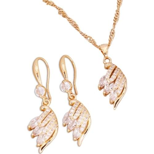 Diamond Feather Necklace Personalized Fashion Clavicle Chain Charming Jewelry Exquisite Gift for Women TT@88