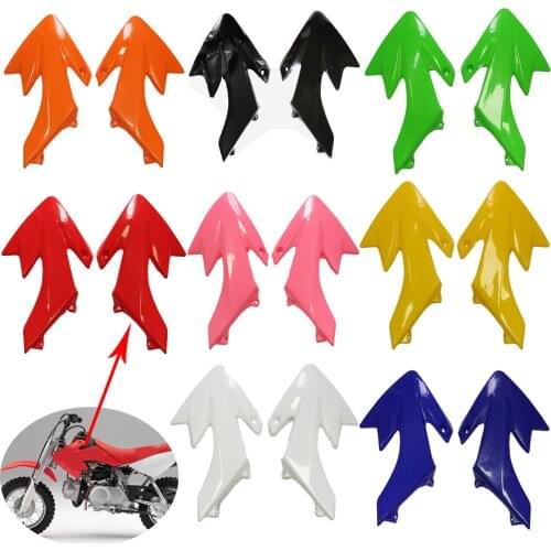 CRF50 XR50 Front Sided Fender Plastic Number Plate Fuel Tank Cover Protector Left Right For Honda CRF 50 XR 50 SSR Dirt Pit Bike
