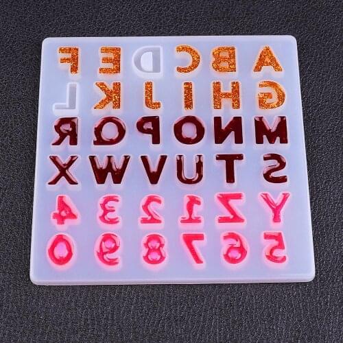 Uppercase Letter Silicone Mold Capital Letter Soft Molds for UV Resin Alphabet A To Z Mold Epoxy Resin Art Supplies Resin Tools