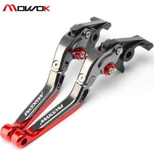 Motorcycle Adjustable Folding Extendable Brake Clutch Lever high Quality For SYM maxsym 400i 600i MAX 400 600